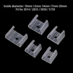 20PCS LED Strip Fix Clips Connector For Fixing 2835 Neon Light 220V COB Plastic Buckle Flexible Accessories 10/12/14/17/20mm