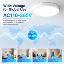 Led Ceiling Lamp 110-265V Ultra Thin Panel Led Light for Living Room Bedroom Indoor Lighting 20W 30W Square Round Ceiling Lights