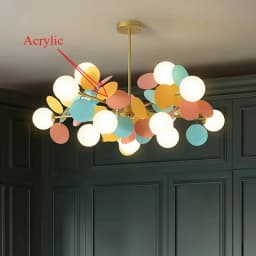 Modern Led Chandeliers Colourful Branch Chandelier for Bedroom Living Room Hanging Lamps Lustre Luxury Ceiling Light