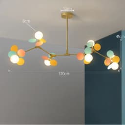 Modern Led Chandeliers Colourful Branch Chandelier for Bedroom Living Room Hanging Lamps Lustre Luxury Ceiling Light