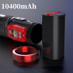 Powerful Night LED Fishing Flashlight Type-C Rechargeable Blue White Yellow Purple 4 Light Source Camping Handlamp with Bracket