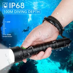 SOFIRN SD09L 6800lm Scuba Diving Flashlight SST40 LED 542m Underwater Dive Light Submersible Torch with Rechargeable Power