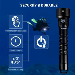 SOFIRN SD09L 6800lm Scuba Diving Flashlight SST40 LED 542m Underwater Dive Light Submersible Torch with Rechargeable Power