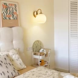 Modern Simple Soft Style Wall Lamp Metal Body Chrome Color Bedroom Decor Sconce Light LED Acrylic Lampshade Corridor Wall Lustre