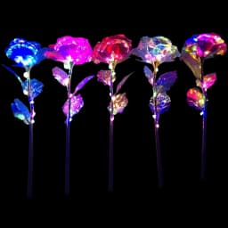 2/10pcs/Set Eternal Rose Flower LED Light Golden Foil Rose Unique Design Gift For The Wife Anniversary Mother's Day And Birthday