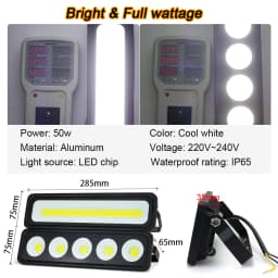 Focos LED Spotlight 50W 100W AC 220V Refletor LED Spot Flood Light Garden Floodlight Outdoor Kitchen Street Landscape Lighting