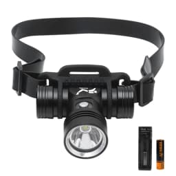 BORUiT B14 1200LM LED Scuba Diving Headlamp IPX8 Waterproof Underwater 60M Headlight 3-Mode Use 18650 Battery Diving Light