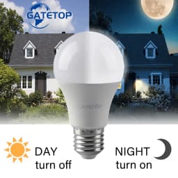 Sensor Outdoor Light LED Dusk To Dawn Bulb 10W E27 B22 AC 220V Day Night Light Auto ON/OFF LED Smart Lamp