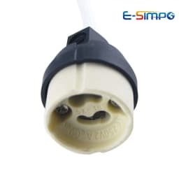 GU10 Ceramic LED Halogen Spot Lamp Bulb Holder Base European Standard VDE High Temperature Resistant Bayonet 18cm Light Socket