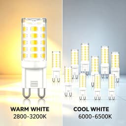 10Pcs G9 LED Lamp AC 220V 7W Brightest Ceramic SMD2835 DC LED Bulb Warm/Cool White Spotlight Replace Halogen Light Wholesale
