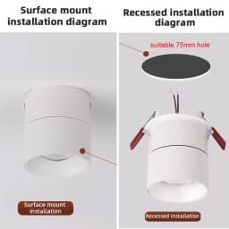 Modern LED Sunset Lamp Adjustable Angle Ceiling Lights Surface Mounted Washing Spotlight Living Room Hallway Wall Sconce Bedroom