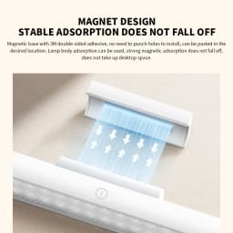 New MIJIA Magnetic Reading Lamp 36cm Extended Lamp Head Ra90 2000mah Uniform Light Adjustable Lamp Head Three Gears 150lm