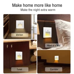 PIR Motion Detector Sensor Led Stair Light Infrared Human Body Induction Lamp Recessed Steps Ladder Staircase Bedroom Decoration