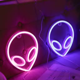 Green Alien LED Neon Night Lights Art Sign Game Room Hip Hop Party Bar Bedroom Decoration Christmas Gift Wall Hanging Neon Sign