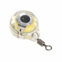 Green Mini Fishing Lure Light LED Deep Drop Underwater Eye Shape Fishing Squid Fishing Bait Luminous Lure for Attracting Fish