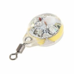 Green Mini Fishing Lure Light LED Deep Drop Underwater Eye Shape Fishing Squid Fishing Bait Luminous Lure for Attracting Fish