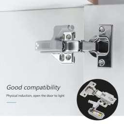 Universal LED Inner Hinge Lamp Cabinet Induction Lights Wardrobe Cupboard Sensor Lights Bedroom Kitchen Closet Night Lamp