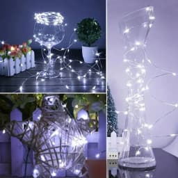 10pcs LED String Lights Atmosphere Small Colored Light Battery Powered Fairy Lights For Christmas Outdoor Room Festival Decor