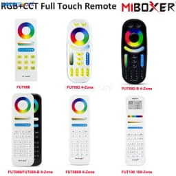MiBoxer Wireless RGB+CCT Zone Panel Hand Remote FUT088 FUT089 FUT089S FUT100 FUT092 S2W+ S2-W S2-B C4 C5 C8 Y3 K6 2.4G RF Remote