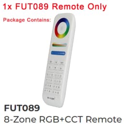MiBoxer Wireless RGB+CCT Zone Panel Hand Remote FUT088 FUT089 FUT089S FUT100 FUT092 S2W+ S2-W S2-B C4 C5 C8 Y3 K6 2.4G RF Remote