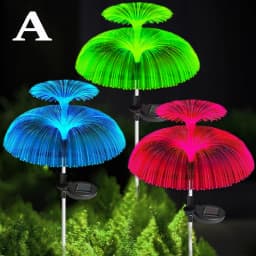1-10pcs 7Color Changing Outdoor Lamp Solar Jellyfish Lights Waterproof Pathway Lawn Garden Decor Lighting