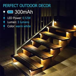1~20PCs LED Solar Lights Outdoor Waterproof Fence Deck Lights for Outside Yard Balcony Garden Stair Lamp