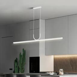 Nordic Minimalist LED Ceiling Chandelier for Dining Living Room Table Kitchen Island Simple Pendant Lamp Indoor Lighting Fixture