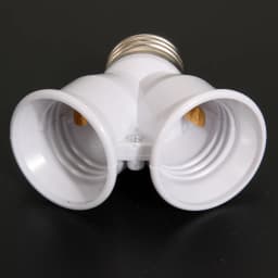 1/3Pcs 2 In 1 Double E27 Socket Base Extender Splitter Converter Plug Halogen Light Lamp Bulb Holder Copper Contact Adapter Tool