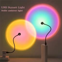 Sunset Photography Light USB Rainbo LED Light Mobile Phone Self Neon Night Light Projector Photography Wall Atmosphere Light