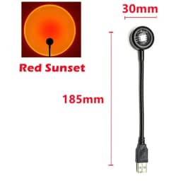 Sunset Photography Light USB Rainbo LED Light Mobile Phone Self Neon Night Light Projector Photography Wall Atmosphere Light