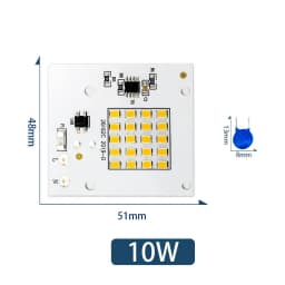 LED Chip 10W 20W 30W 50W 100W Flood Light Beads AC220V Smart IC SMD2835 Led Floodlight Lamp Chips for Outdoor Lighting Spotlight