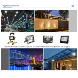 LED Chip 10W 20W 30W 50W 100W Flood Light Beads AC220V Smart IC SMD2835 Led Floodlight Lamp Chips for Outdoor Lighting Spotlight