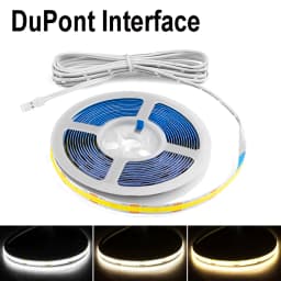 DC12V DuPont LED Light Cob Strips 1m -5m with 2M Cable Wire Under Cabinet Light for Centralized Control Lamp Kitchen Lighting