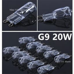 10/50/100PCS G9 18W 20W 25W 40W 60W 220V Eco Halogen Light Bulbs Capsule LED Lamp Bulbs Inserted Beads Crystal Lamp Halogen Bulb