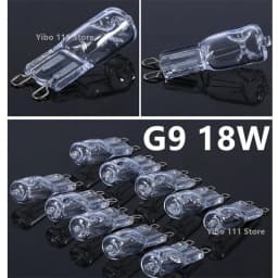 10/50/100PCS G9 18W 20W 25W 40W 60W 220V Eco Halogen Light Bulbs Capsule LED Lamp Bulbs Inserted Beads Crystal Lamp Halogen Bulb