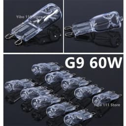 10/50/100PCS G9 18W 20W 25W 40W 60W 220V Eco Halogen Light Bulbs Capsule LED Lamp Bulbs Inserted Beads Crystal Lamp Halogen Bulb