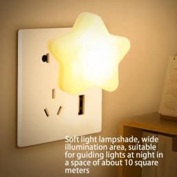 USB Night Light Star Shaped LED Bedside Night Light USB Charging Cute Star Lamp 2 Colors Light Up Decor for Bathroom Bedroom