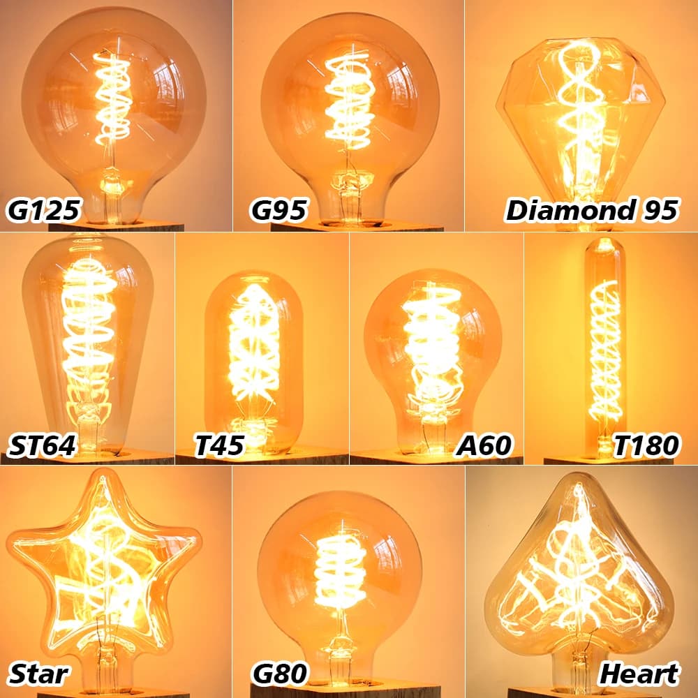 Retro LED Edison Bulb Lamp E27 220V Vintage Loft Lights Bedroom Living Room For Home Decoration Indoor Lighting LED Lamp Bulb