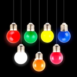 20 Pcs E27 LED Light Bulb 220V G45 1W LED Colorful Light Chandelier Bulb Christmas Decor Holiday Lamp For Home Decorate Lighting
