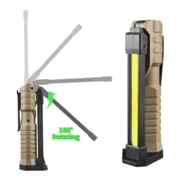 Portable Fold LED Flashlight Strong Magnet COB Working Light Type C Rechargeable Emergency Floodlight Outdoor Camping Lantern