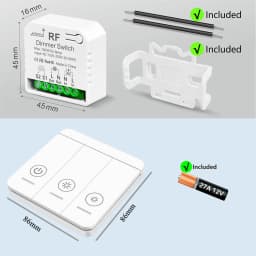 Tedeligo RF 433mhz LED Dimmer Switch 110V 220V 150W Light Brightness Adjustable Module Support 2 Way Wired and Wireless Control