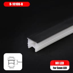 1-10M Recessed Black Led Neon Rope Tube 10/20/30Mm Flexible Silicone Strip Led Channel Diffuser Cover Soft Tape Ribbon Light