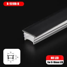1-10M Recessed Black Led Neon Rope Tube 10/20/30Mm Flexible Silicone Strip Led Channel Diffuser Cover Soft Tape Ribbon Light