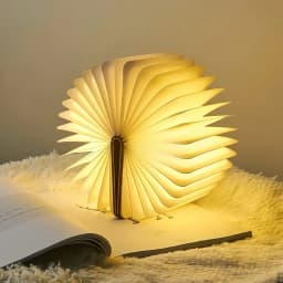 3D LED Book Light USB Rechargeable Night Light 3 Colors Foldable Table Lamp Creative LED Magnetic Lamp Portable Desk Lighting