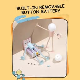 Changeable Shape Funny Sportsman Night Light Versatile Mini Lamp Button Battery Desk Lamp Vacuum Adsorption Creative Ornament