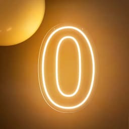 1-9 Numbers Happy Birthday Neon Sign Birthday Party Decoration lights Wedding Decor Neon LED Lights Room Wall Decor Lights
