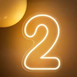 1-9 Numbers Happy Birthday Neon Sign Birthday Party Decoration lights Wedding Decor Neon LED Lights Room Wall Decor Lights