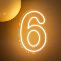 1-9 Numbers Happy Birthday Neon Sign Birthday Party Decoration lights Wedding Decor Neon LED Lights Room Wall Decor Lights