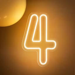 1-9 Numbers Happy Birthday Neon Sign Birthday Party Decoration lights Wedding Decor Neon LED Lights Room Wall Decor Lights