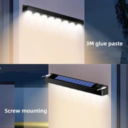 LED Solar Wall Light 4/6/8 Leds Outdoor Waterproof Garden Decora Balcony Staircase Fence Home Atmosphere Ligh Solar Powered Lamp